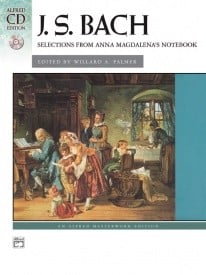 Bach: Selections from Anna Magdalena's Notebook for Piano published by Alfred (Book & CD)