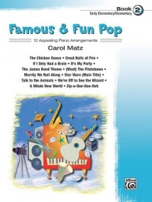 Famous & Fun Pop Book 2 for Piano published by Alfred
