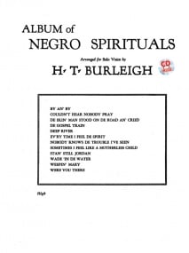 Album of Negro Spirituals - High Voice published by Alfred (Book & CD)