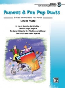Famous & Fun Pop Book Duets 2 for Piano published by Alfred