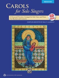 Carols for Solo Singers - Medium/High published by Alfred (Book & CD)