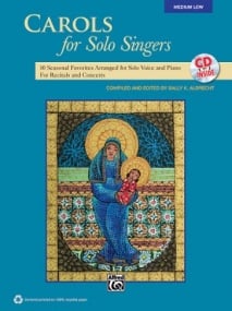 Carols for Solo Singers - Medium Low published by Alfred (Book & CD)