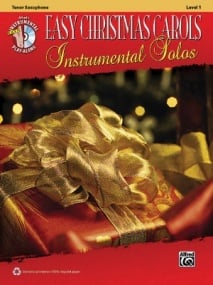 Easy Christmas Carols Instrumental Solos, Level 1 - Tenor Saxophone published by Alfred (Book & CD)
