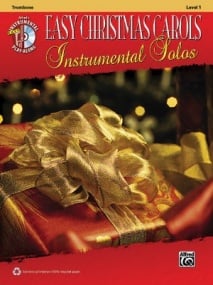 Easy Christmas Carols Instrumental Solos, Level 1 - Trombone published by Alfred (Book & CD)