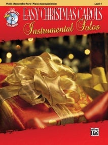 Easy Christmas Carols Instrumental Solos, Level 1 - Violin published by Alfred (Book & CD)