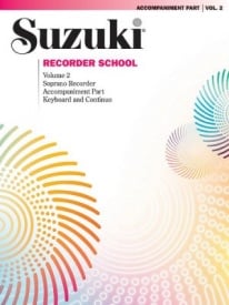Suzuki Recorder School Volume 2 - Descant (Piano Accompaniment)