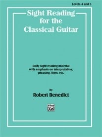Sight Reading for the Classical Guitar Level 4 - 5 published by Alfred