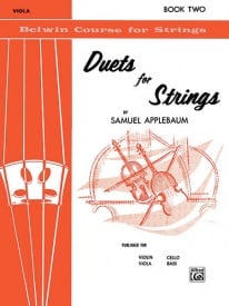 Duets for Strings 2 - Viola by Applebaum published by Alfred