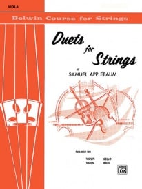 Duets for Strings 1 - Viola by Applebaum published by Alfred