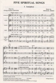 Hurd: Five Spiritual Songs SATB published by Novello