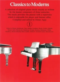 Classics To Moderns 1 for Piano published by York