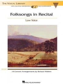 Folksongs In Recital (Low Voice) published by Hal Leonard