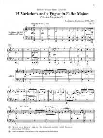 Beethoven: 15 Variations and a Fugue in Eb Major (Eroica Variations) for Piano published by Alfred