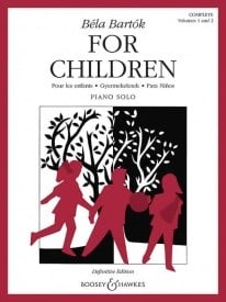 Bartok:  For Children Volumes 1 & 2 Complete for Piano published by Boosey & Hawkes