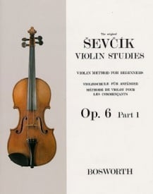 Sevcik: Violin Studies Opus 6 Part 1 published by Bosworth
