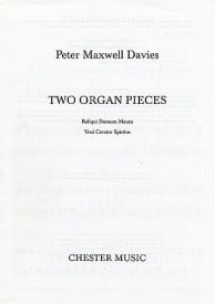 Maxwell Davies: Two Organ Pieces published by Chester