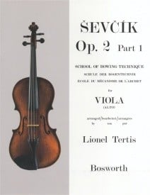 Sevcik: School Of Technique Opus 2 Part 1 for Viola published by Bosworth