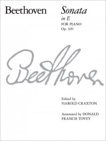 Beethoven: Sonata in E Opus 109 for Piano published by ABRSM