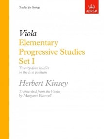 Kinsey: Elementary Progressive Studies Set 1 for Viola published by ABRSM
