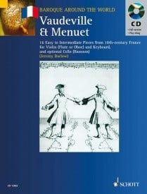 Vaudeville et Menuet published by Schott (Book & CD)