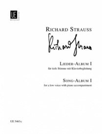 Strauss: Complete Songs (Lieder) Volume 1 Low Voice published by Universal Edition
