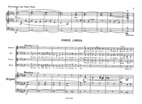 Kodaly: Pange lingua for SATB/Organ published by Universal