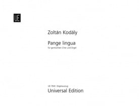 Kodaly: Pange lingua for SATB/Organ published by Universal