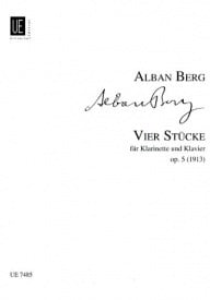 Berg: 4 Pieces for Clarinet published by Universal