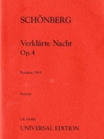 Schoenberg: Verklrte Nacht (Study Score) published by Universal Edition