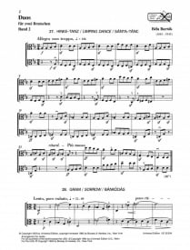 Bartok: Duets Volume 2 for Viola published by Universal