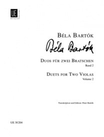 Bartok: Duets Volume 2 for Viola published by Universal