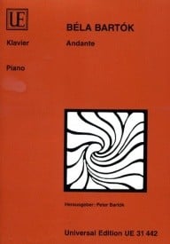 Bartok: Andante for Piano published by Universal