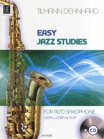 Dehnhard: Easy Jazz Studies for Saxophone published by Universal (Book & CD)
