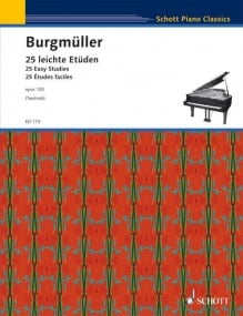 Burgmuller: 25 Easy and Progressive Studies Opus 100 for Piano published by Schott