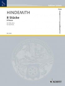 Hindemith: Eight Pieces for Flute published by Schott