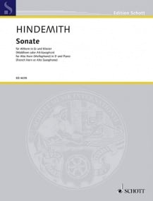 Hindemith: Sonata (1943) for Alto Horn in Eb published by Schott