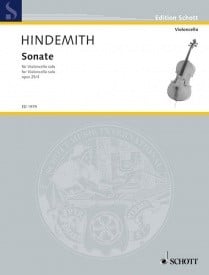 Hindemith: Sonata for Solo Cello Opus 25/3 published by Schott