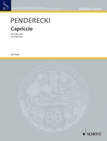 Penderecki: Capriccio for Tuba published by Schott