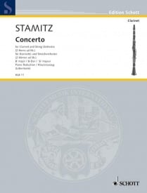 Stamitz: Concerto in Bb Major for Clarinet published by Schott