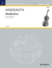 Hindemith: Meditation for Viola published by Schott