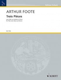 Foote: 3 Pieces Opus 31 for Flute published by Schott