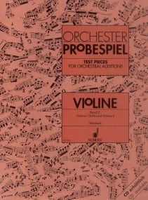 Test Pieces for Orchestral Auditions Vol 2 for Violin published by Schott
