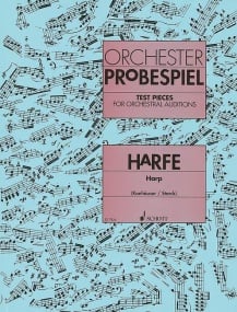 Test Pieces for Orchestral Auditions for Harp published by Schott