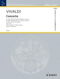 Vivaldi: Concerto No 3 in D Opus 10/3 RV428 Il Cardellino for Flute published by Schott