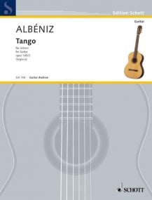 Albeniz: Tango in D major Opus 165/2 for Guitar published by Schott