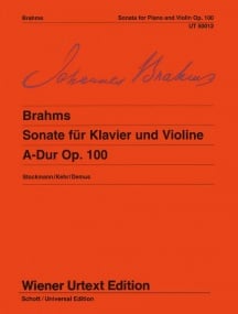 Brahms: Sonata in A Major Opus 100 for Violin published by Wiener Urtext