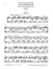 Schumann: Waldszenen Opus 82 for Piano published by Wierner Urtext