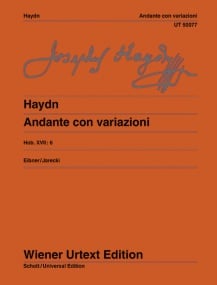 Haydn: Andante Con Variaziona Hob. XVII:6 for Piano published by Wiener Urtext