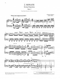 Brahms: Piano Sonata Opus 2 published by Wiener Urtext