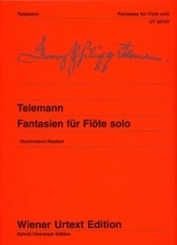 Telemann: 12 Fantasias for Flute published by Wiener Urtext